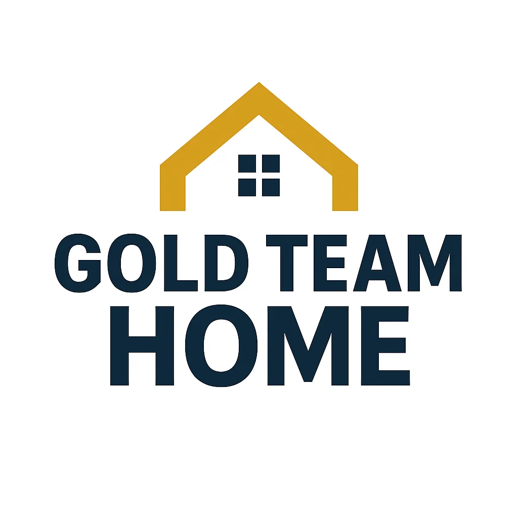 gold team home logo. diy home projects authority.