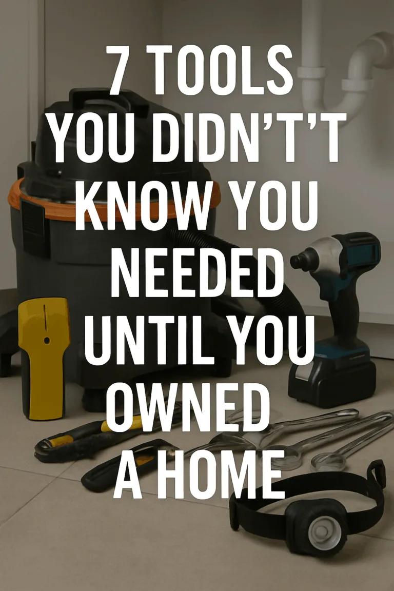 7 tools you didn’t know you needed homeowners — essential DIY gear for first-time homeowners.