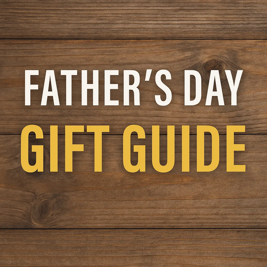 Graphic design image featuring the words “Father’s Day Gifts for DIY Dads” in bold font over a clean, workshop-inspired background. Ideal for promoting a tool-focused Father’s Day gift guide.