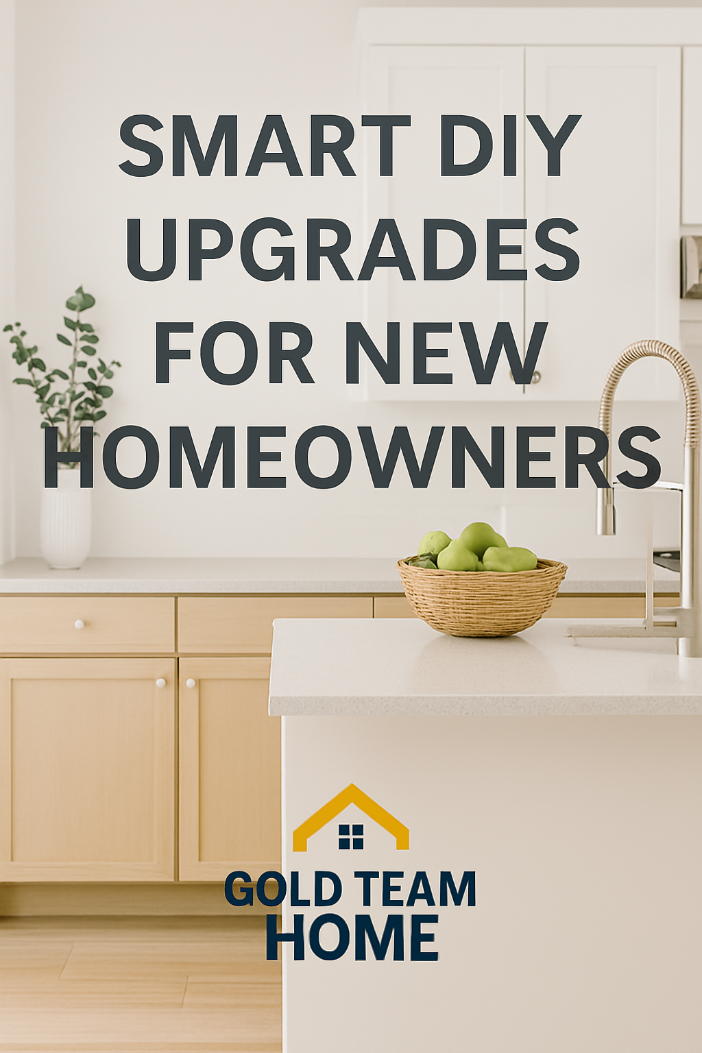 Bright, modern kitchen with natural light and clean finishes, representing affordable home upgrades under $250