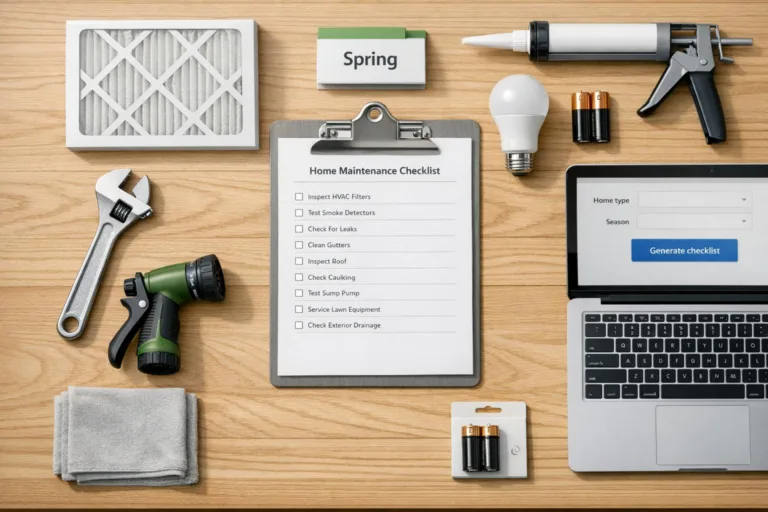Home Maintenance Checklist Generator